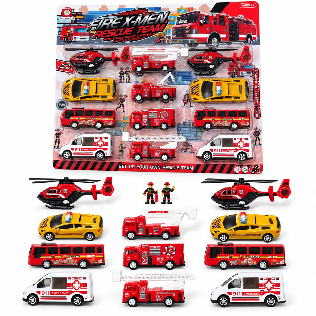 Fire Rescue Team Toy Set