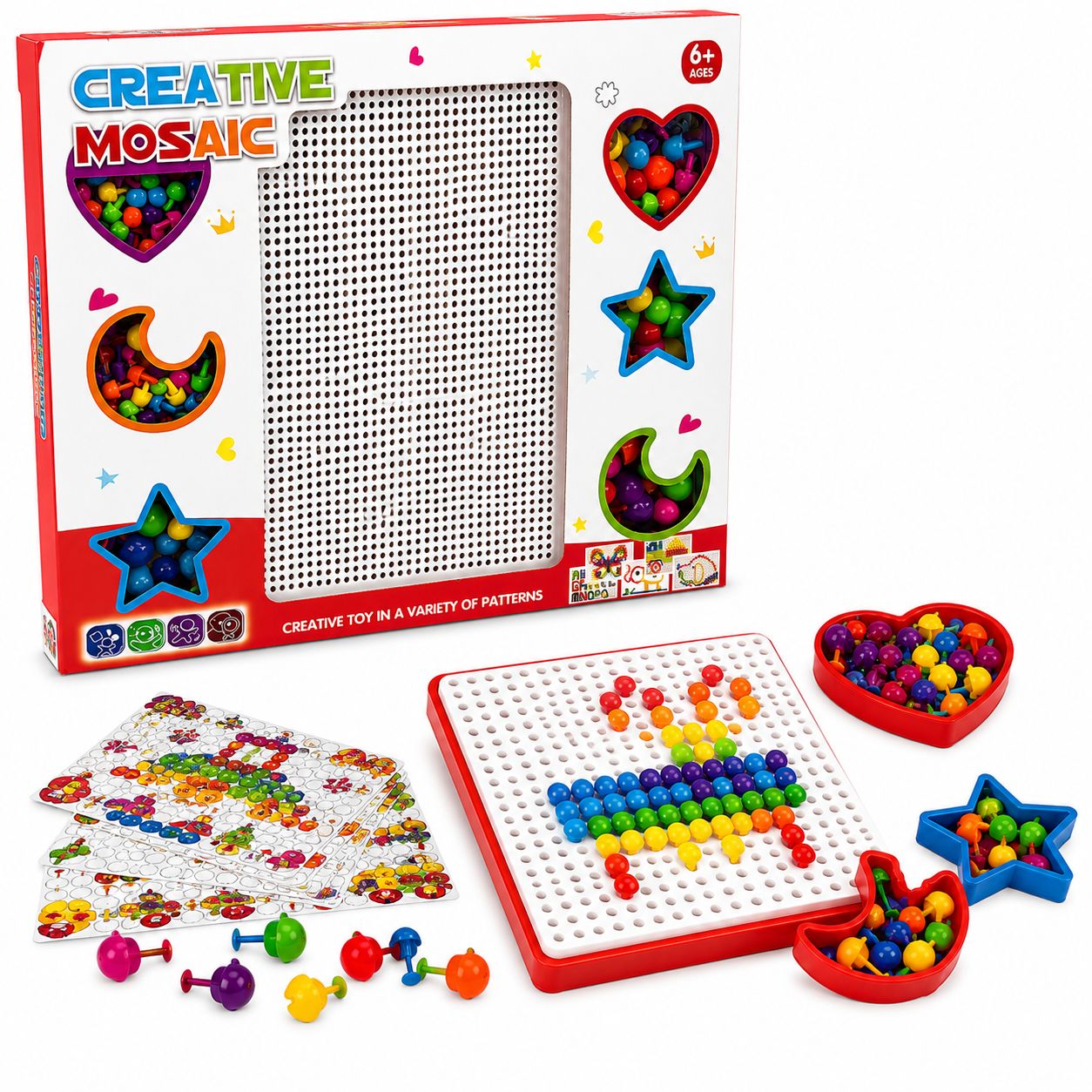 Creative Mosaic Peg Board Set