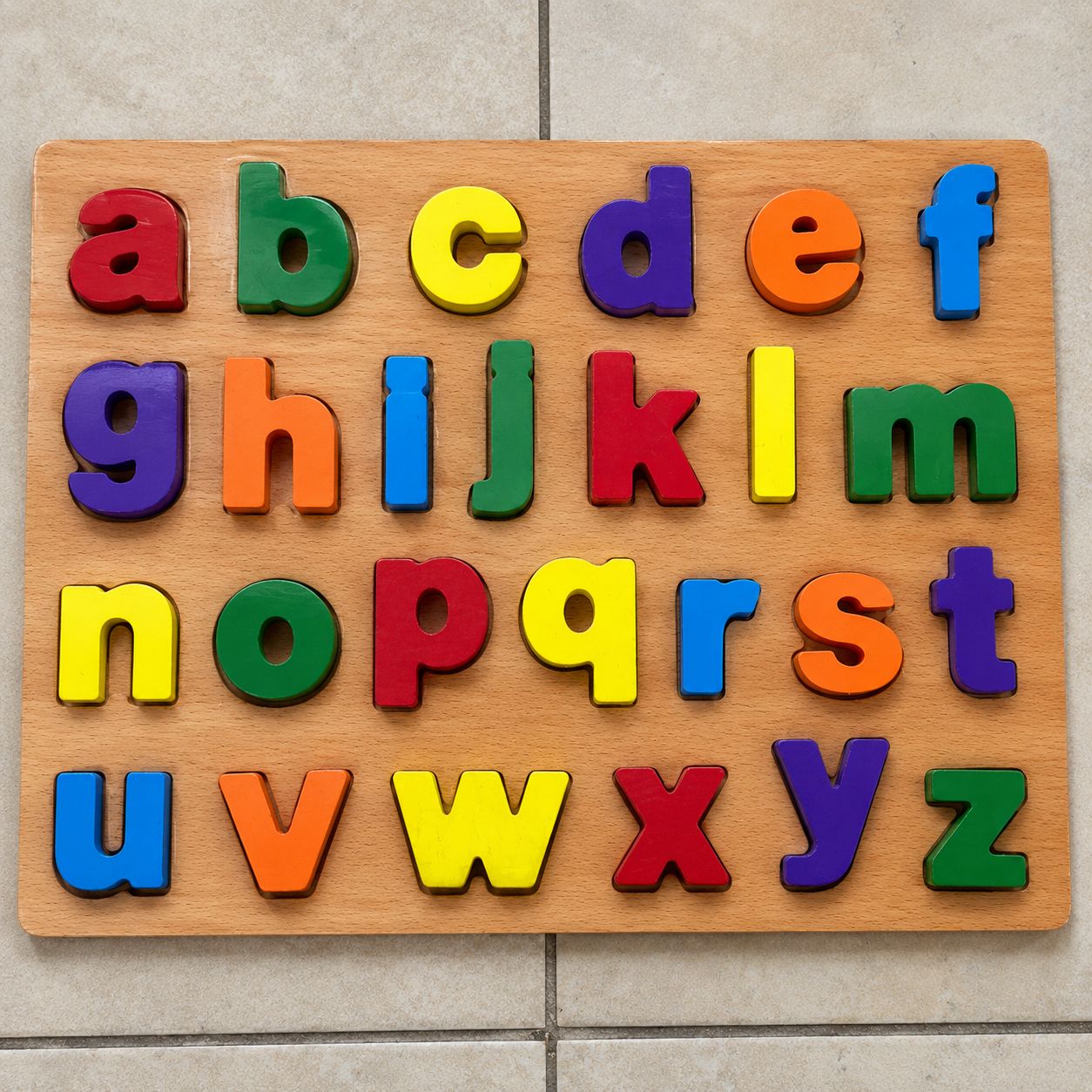 Wooden Alphabet Learning Puzzle