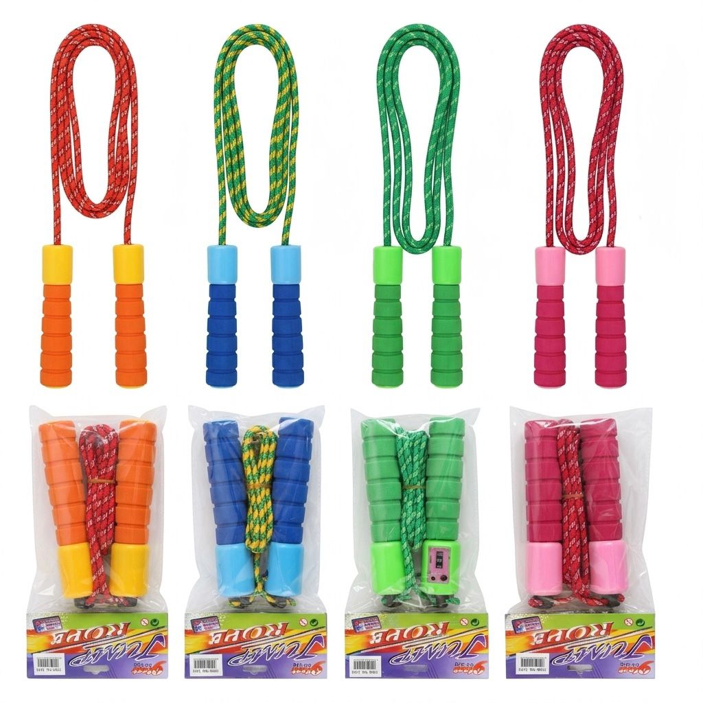 Adjustable Fitness Jump Rope with Counter – Multiple Colors