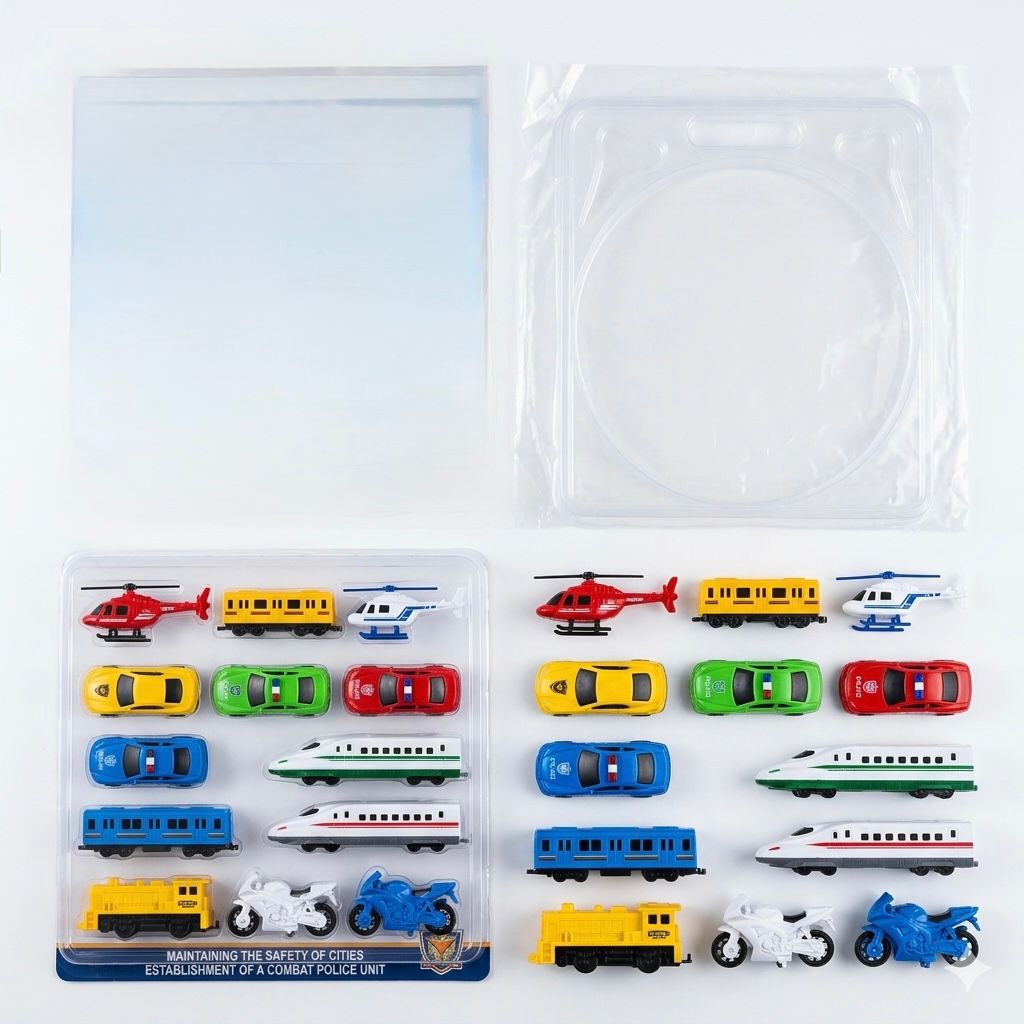 Police Rescue Vehicle Play Set – Cars, Helicopters, Trains & Motorcycles