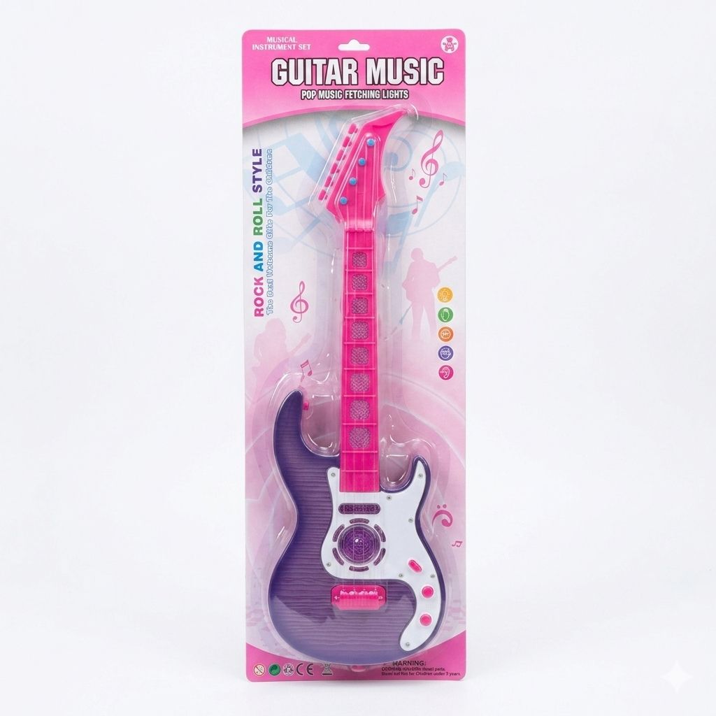 Kids Musical Guitar with Lights & Sounds – Interactive Toy