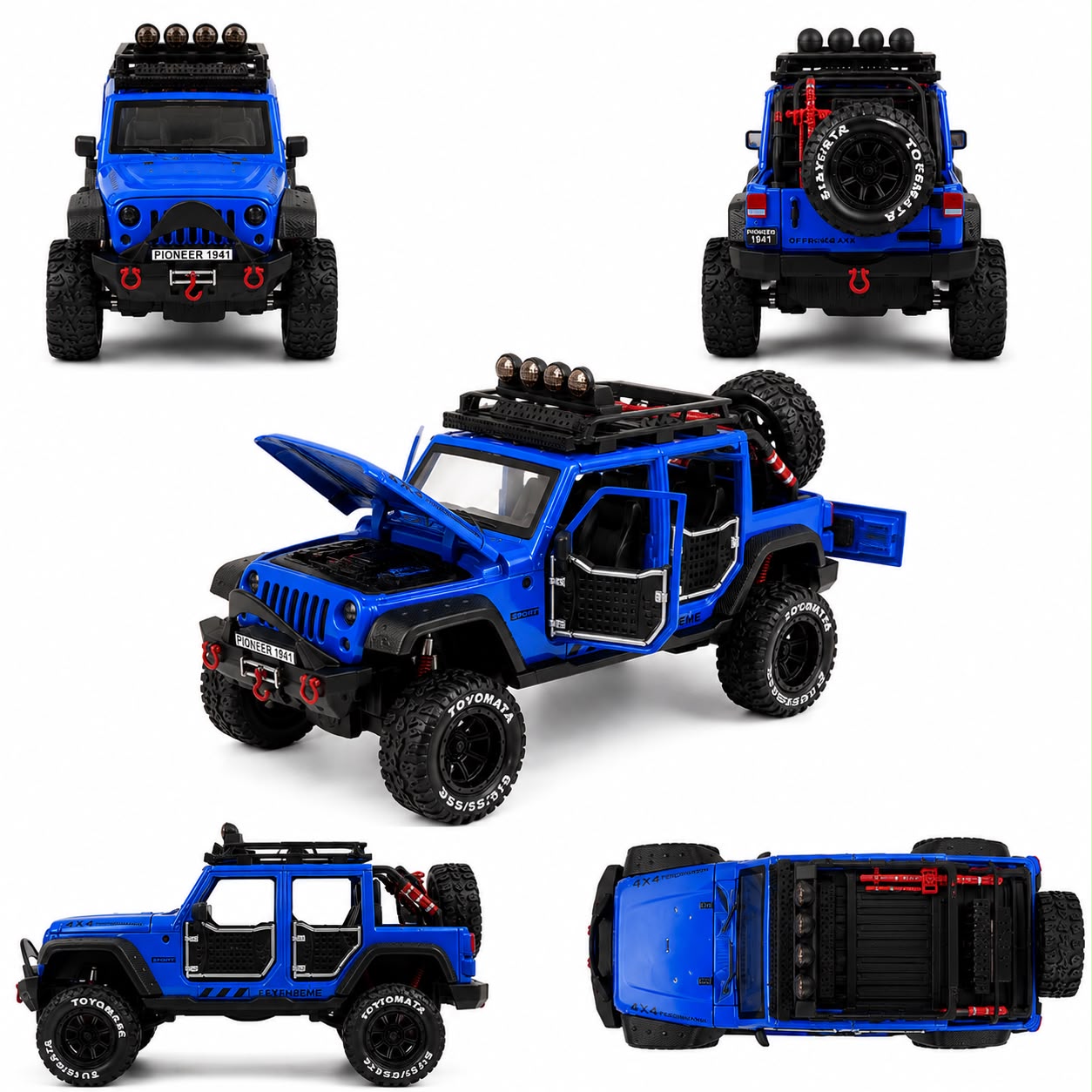 1:24 Off-Road Jeep Wrangler Die-Cast SUV