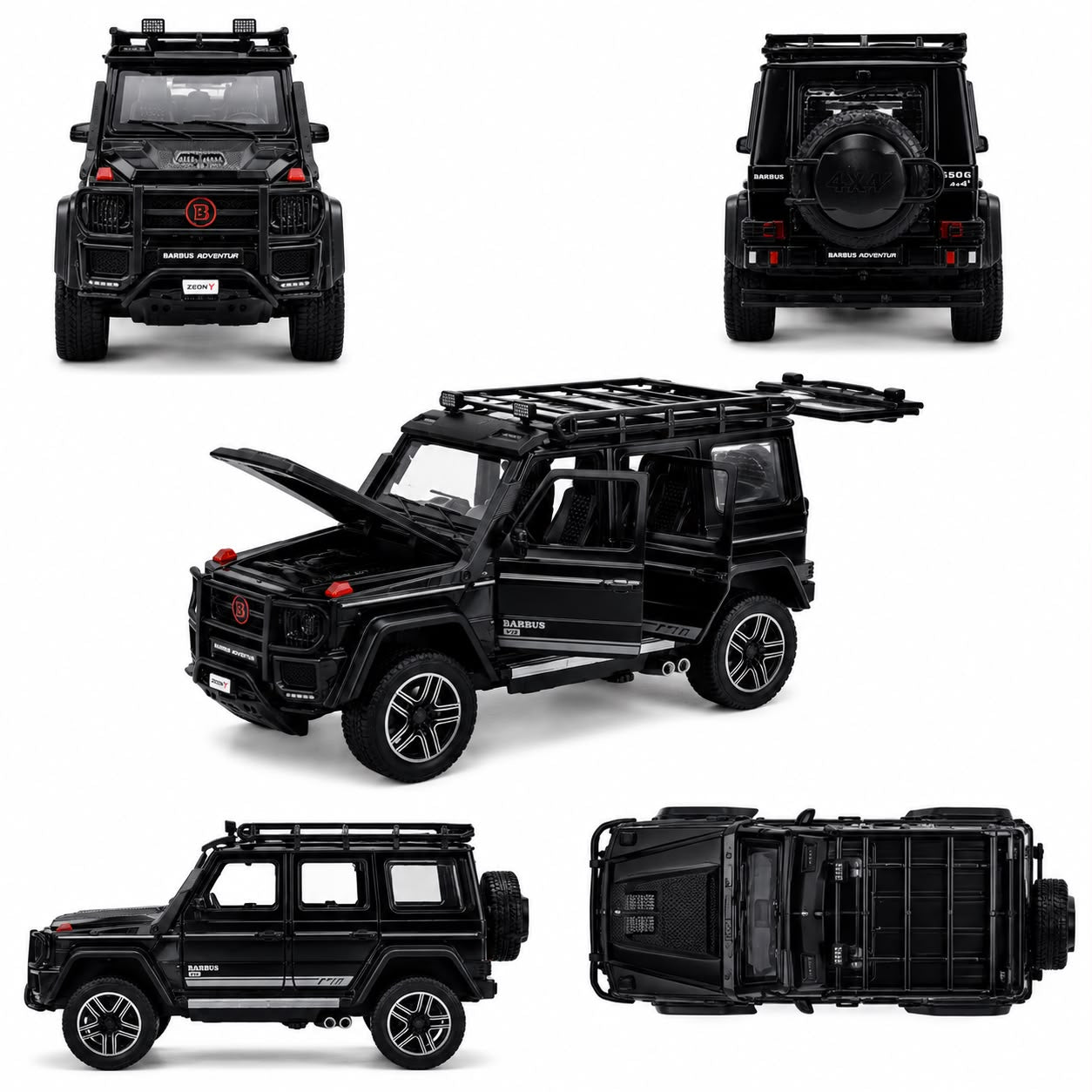 1:24 Die-Cast Brabus G-Class 550G SUV Model – Black