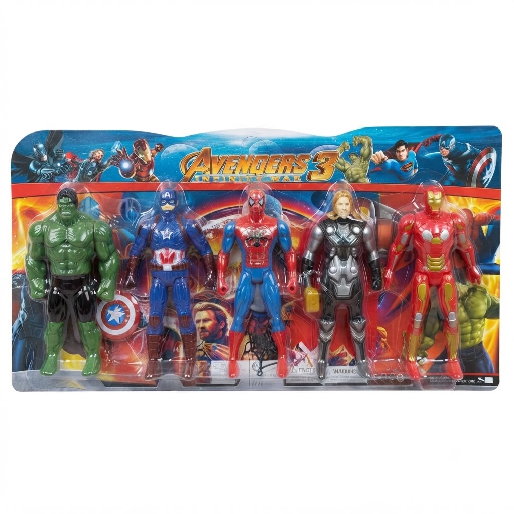 Avengers Heroes Action Figure Set (5 Pieces)