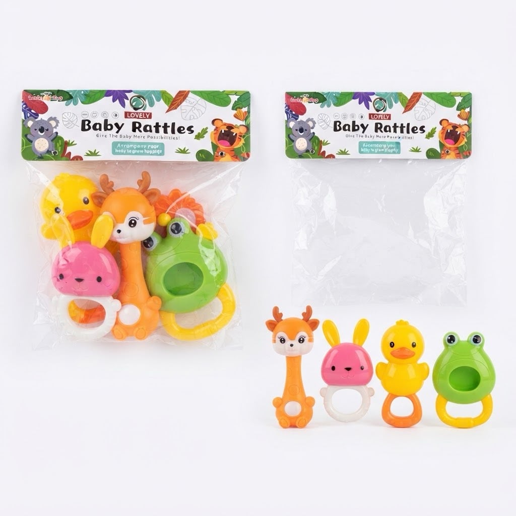 Lovely Baby Rattles (5pcs set)