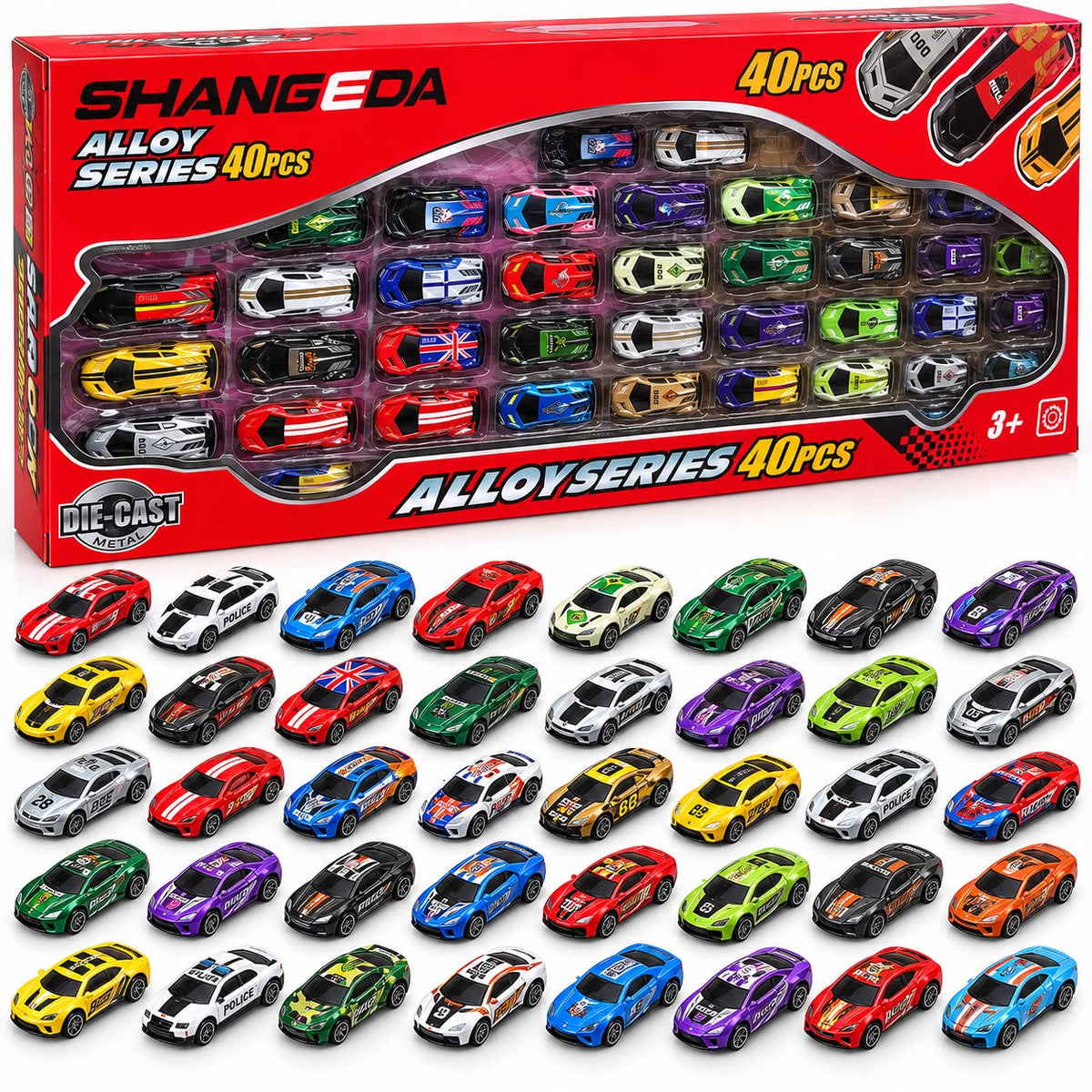 Alloy Series 40PCS Die-Cast Car Set