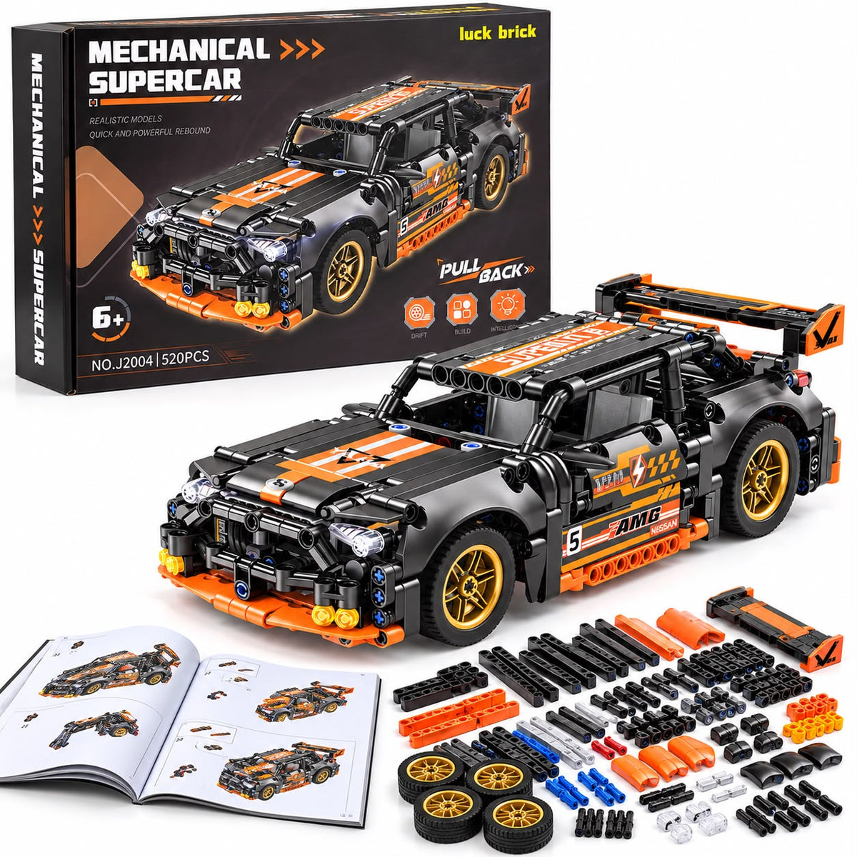 Mechanical Supercar (Luck Brick, No. J2004)