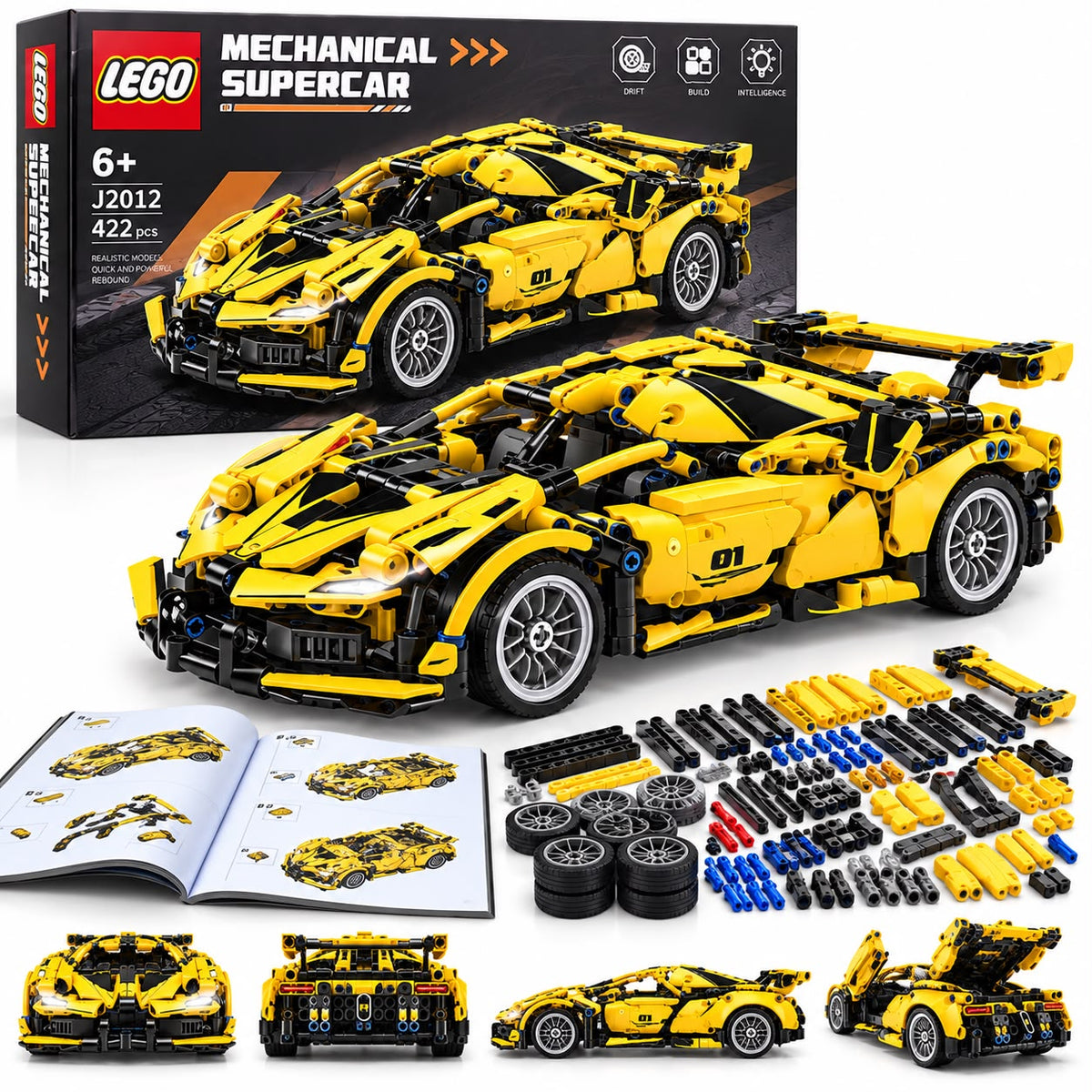 Mechanical Supercar (Luck Brick, No. J2004)