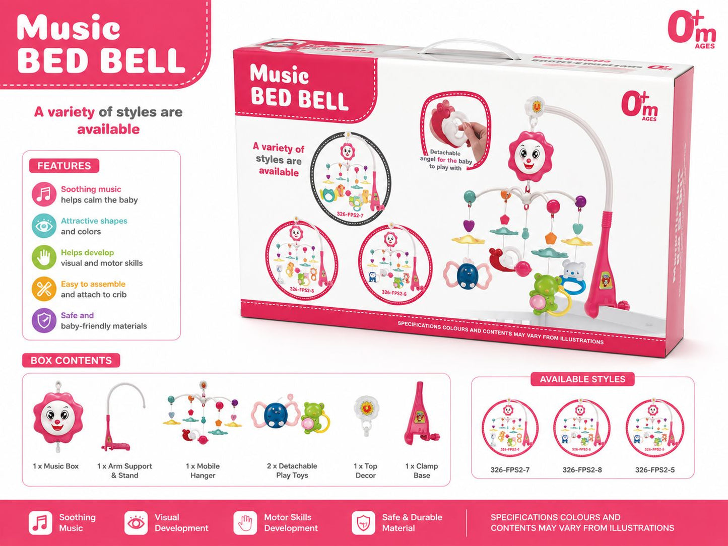 Music Bed Bell Baby Mobile