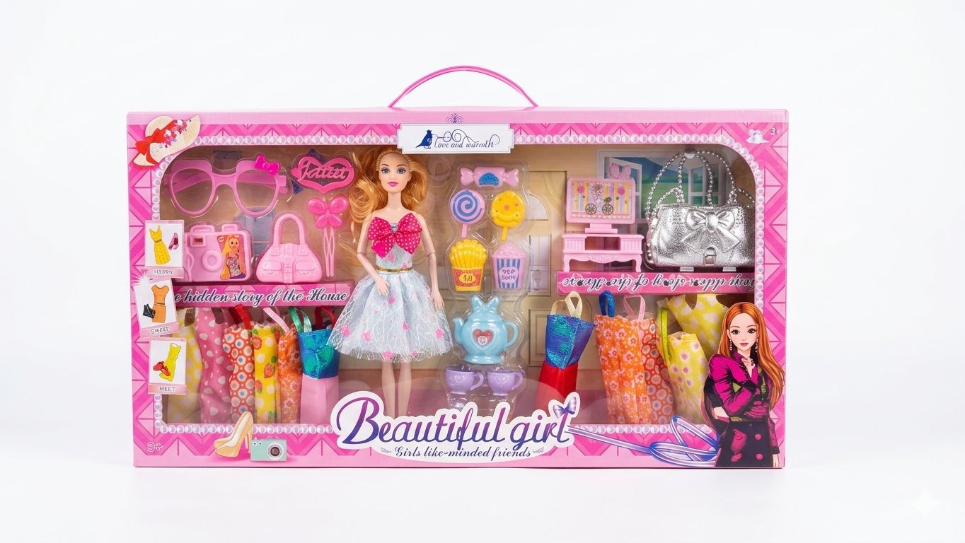 Beautiful girl barbie set