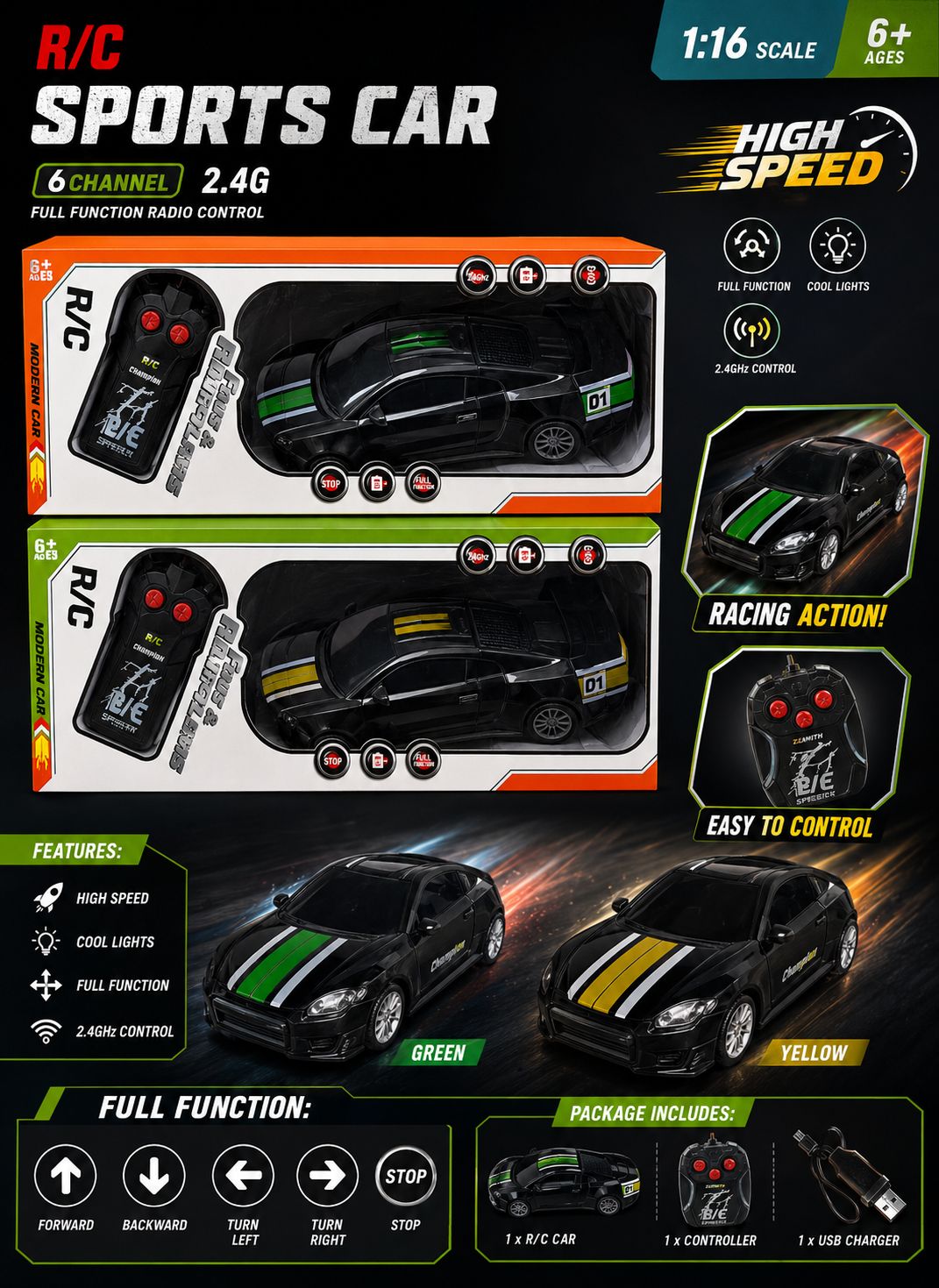 Fast and manipulates car