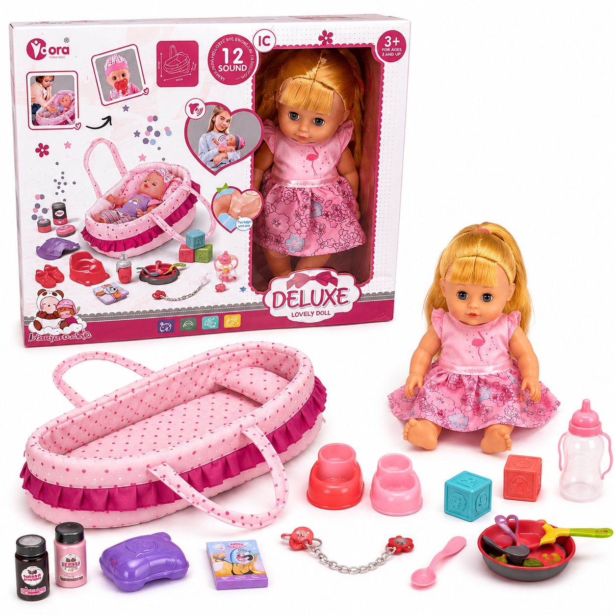 Deluxe Baby Care & Carry Playset