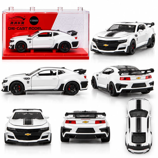 1:32 Chevrolet Camaro Die-Cast Model Car – White