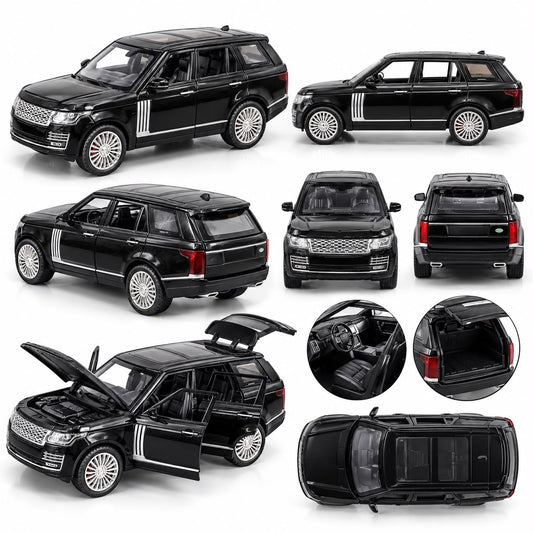 Black 1:24 Scale Range Rover Model Car