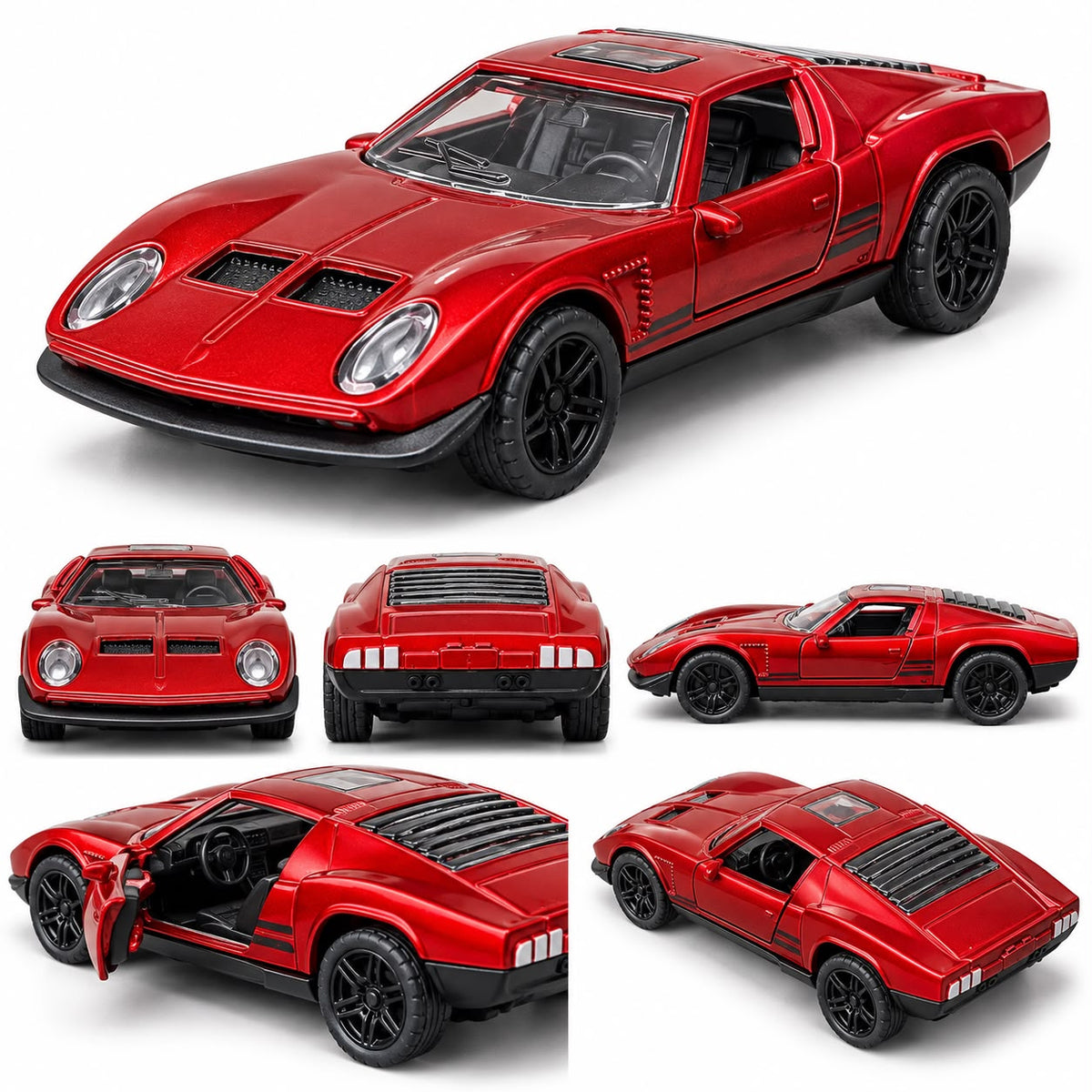 1:36 Red Die-Cast Sports Car