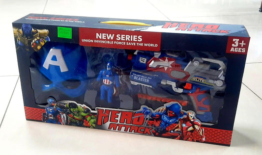 Hero Attack Captain Blaster & Mask Set