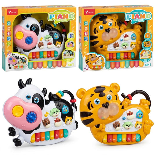 Educational Animal Piano 4-in-1