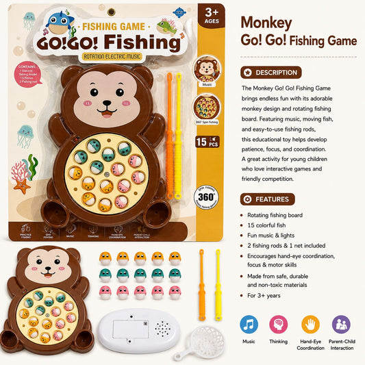 Monkey Go! Go! Fishing Game
