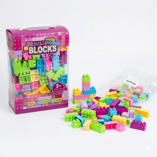 150-Piece Colorful Building Blocks Construction Set