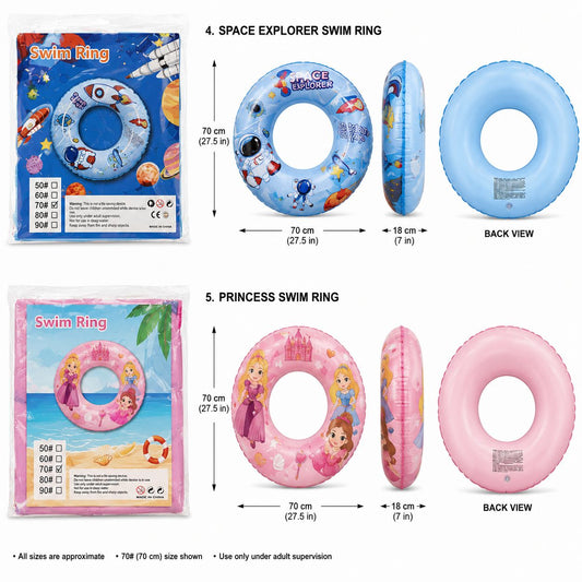 Space Explorer / princess Inflatable Swim Ring