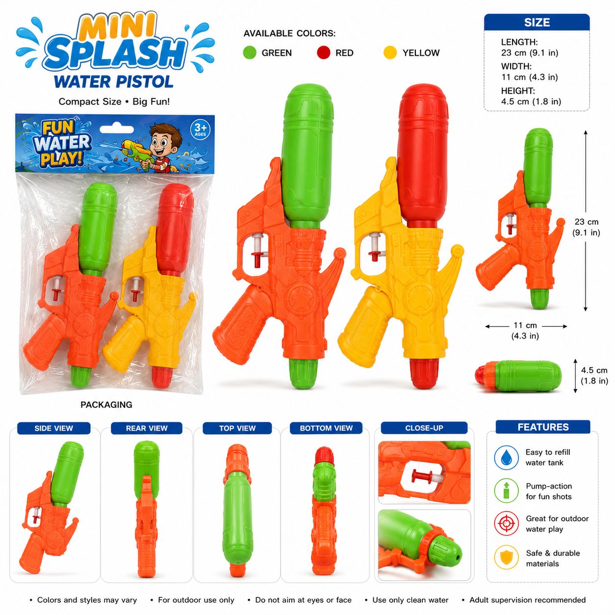 Mini Splash Water Pistol