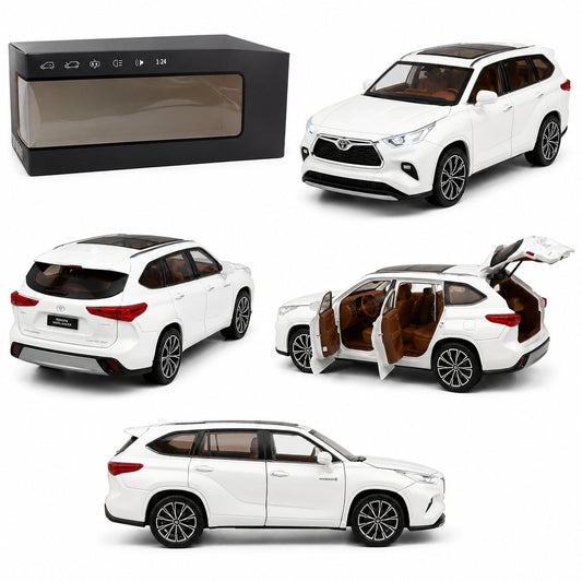 1:24 Die-Cast Toyota Highlander SUV Model Car with Lights & Sounds