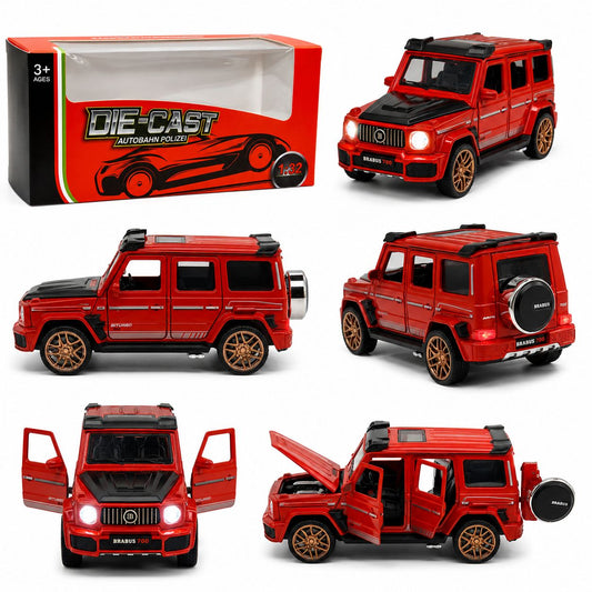 1:32 Mercedes-Benz G-Class Brabus 700 Die-Cast Model Car – Red