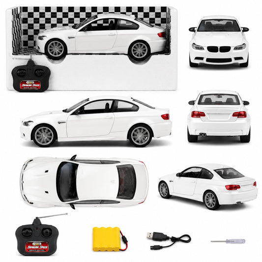 Large RC BMW M3 Coupe (White) – Remote Control Car