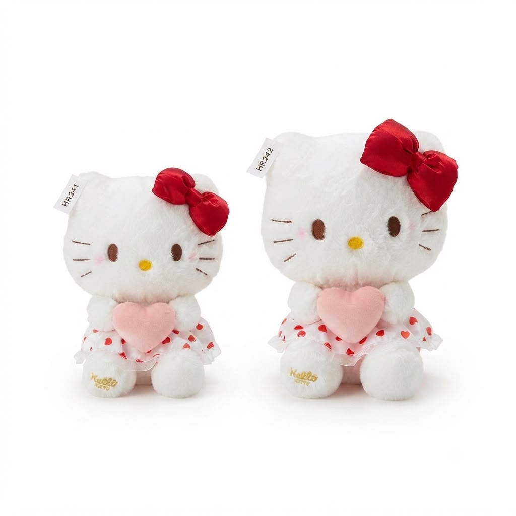 Hello Kitty Heart Plush Toy (2 Sizes) 12$-15$