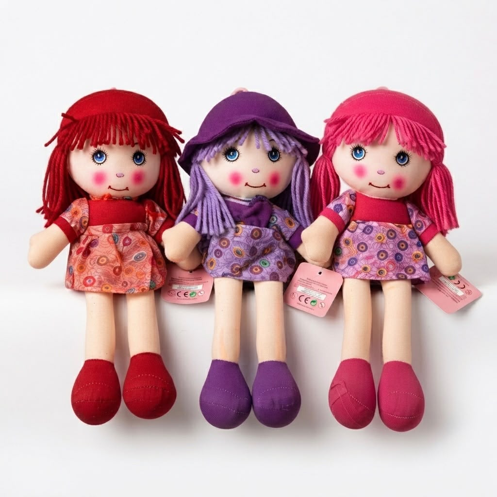 Long Leg Rag Doll Plush (3 colors)