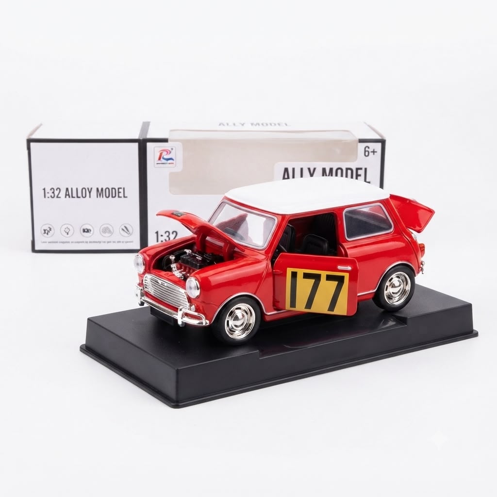 1:32 Classic Mini Cooper Die-Cast Car