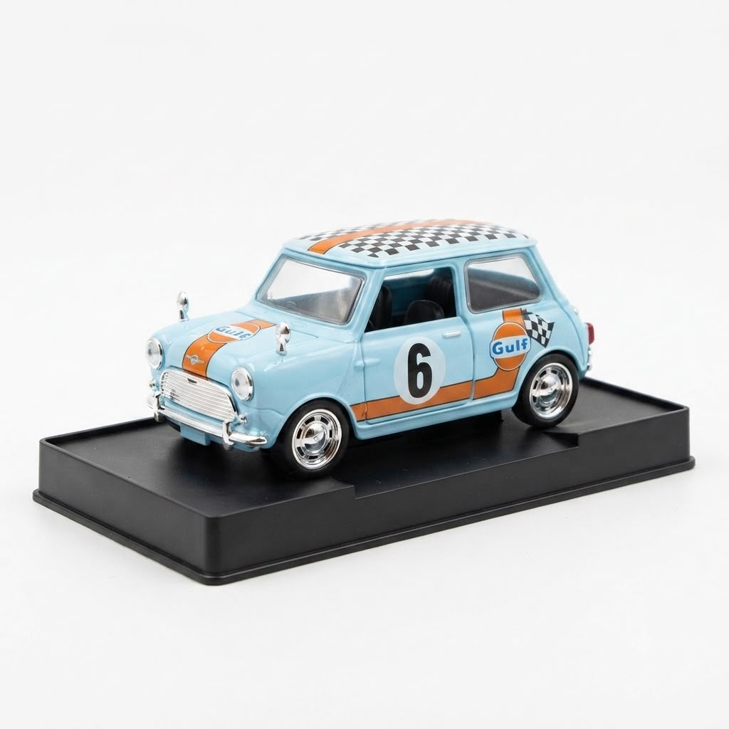 1:32 Mini Cooper Gulf Racing Die-Cast Car