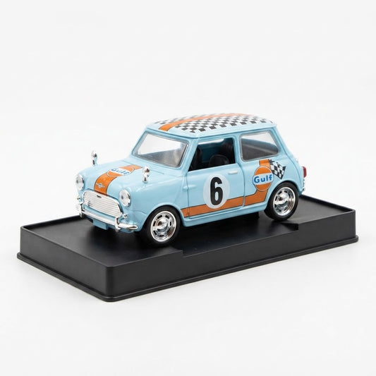 1:32 Mini Cooper Gulf Racing Die-Cast Car