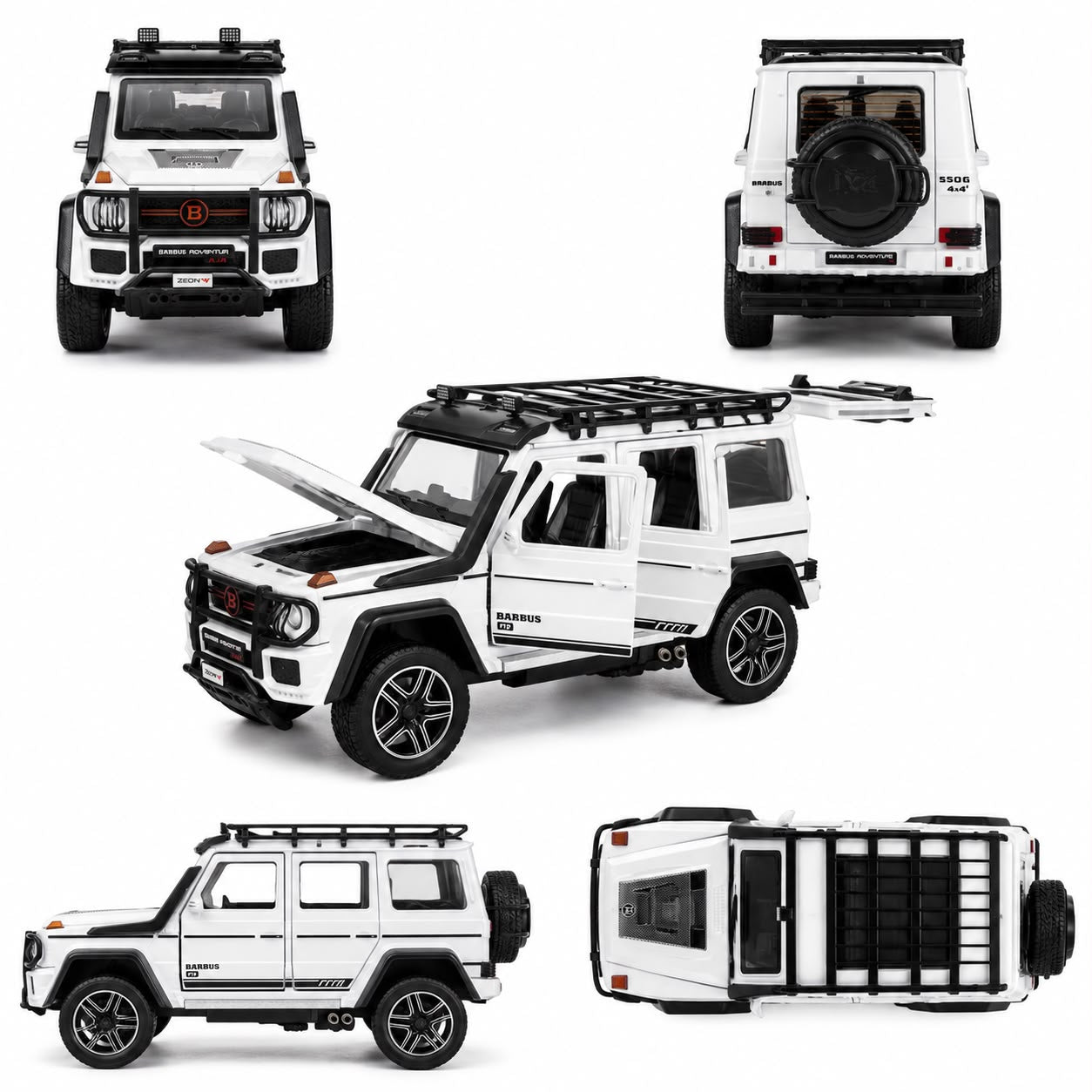 1:24 Die-Cast Brabus G-Class 550G SUV Model – White