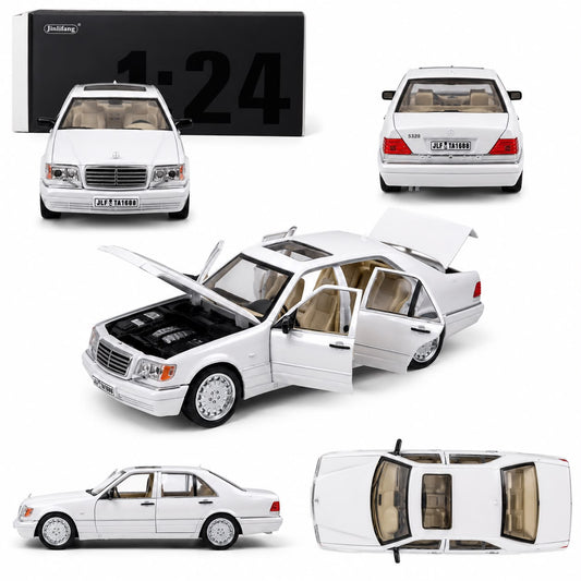 1:24 Mercedes-Benz S320 Diecast Model Car – White