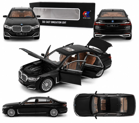 1:24 BMW 7 Series V12 Diecast Model Car – Black