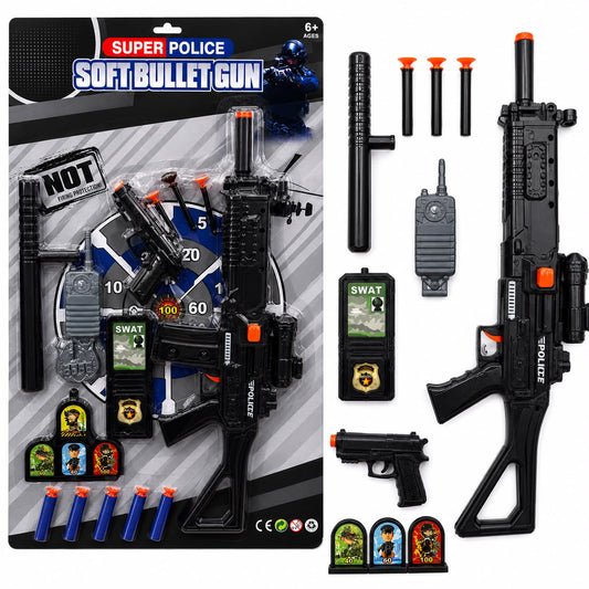 Super Police Soft Bullet Gun Tactical Play Set