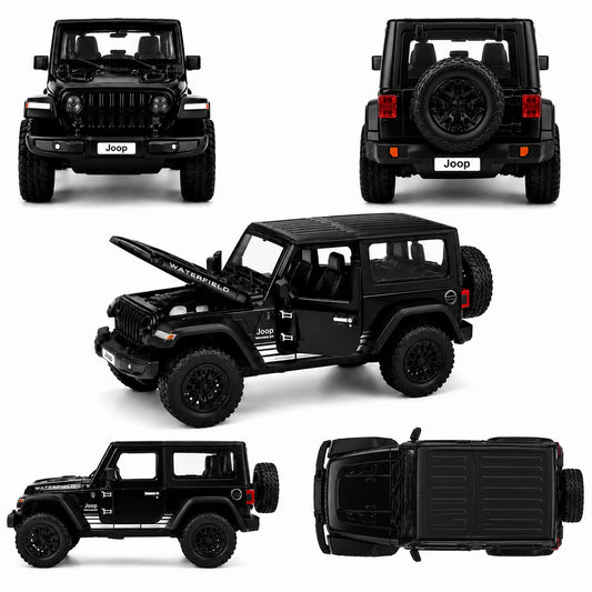 1:24 Die-Cast Off-Road wrangler  SUV Model (Black)