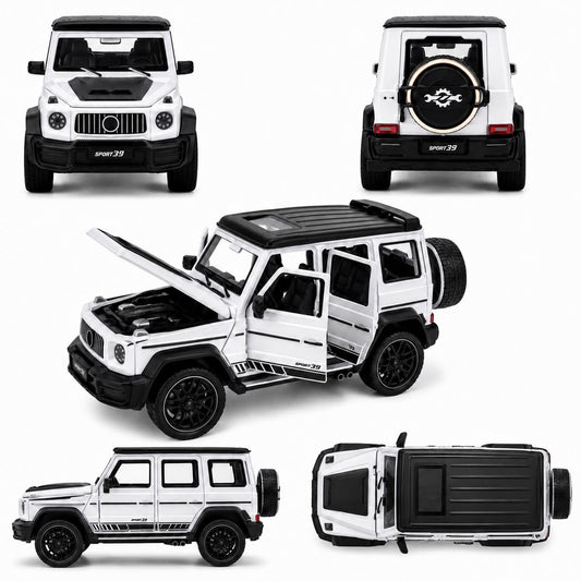 1:24 Die-Cast mercedes g class SUV Model Car – White