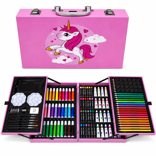 Unicorn Deluxe Art & Coloring Suitcase Set