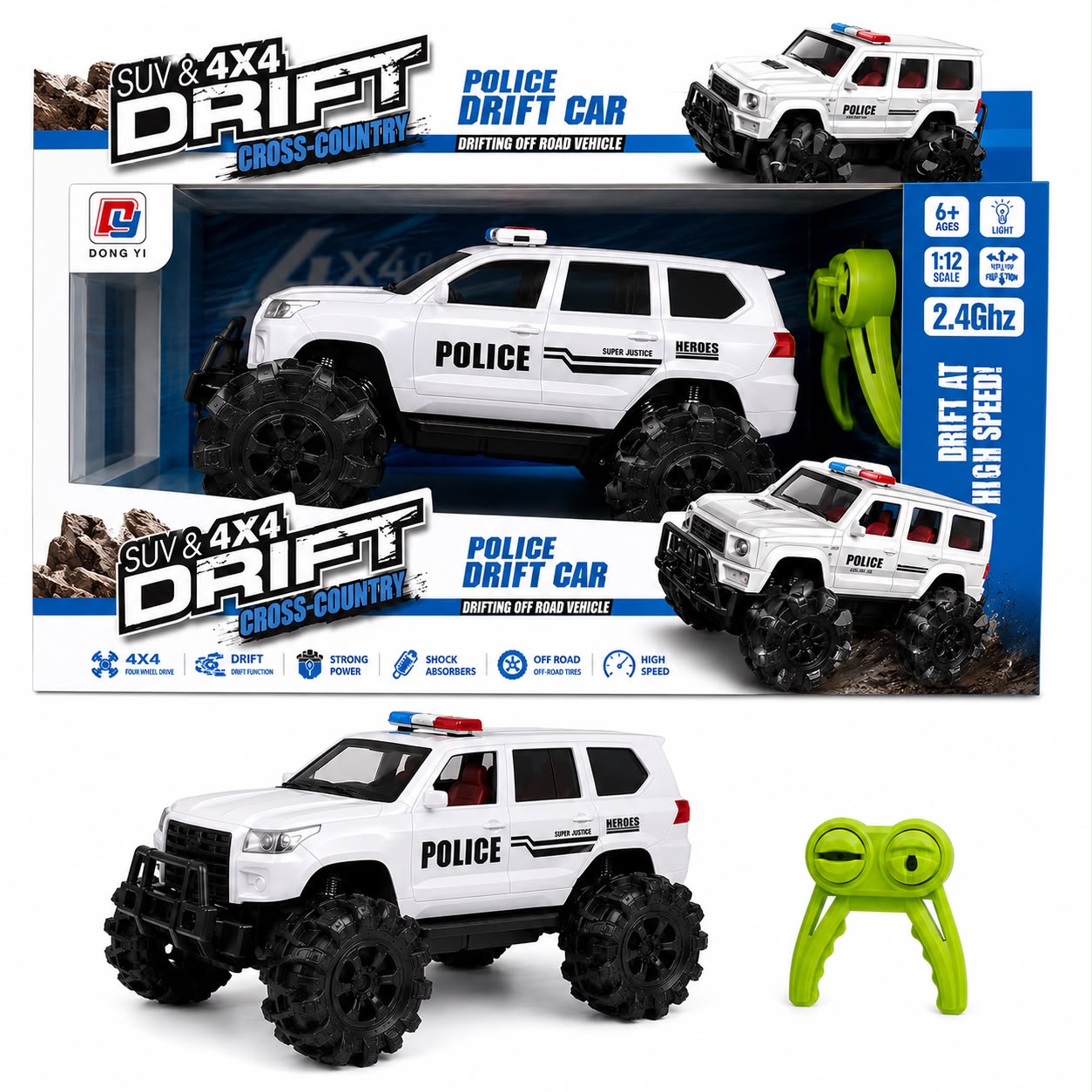 Police car SUV 4x4 drift