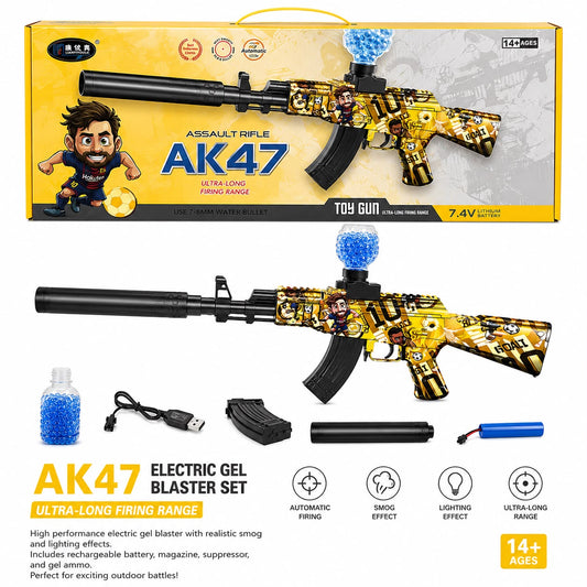 AK47 Electric Gel Blaster Rifle Set