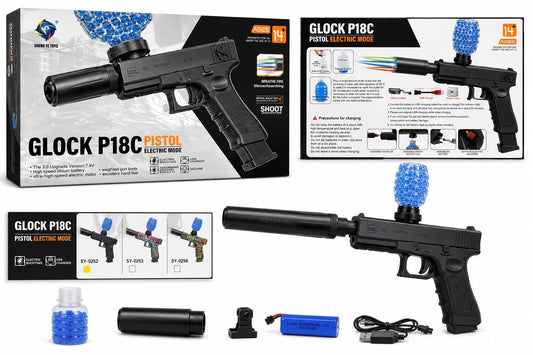 Glock P18C Electric Gel Blaster – Black