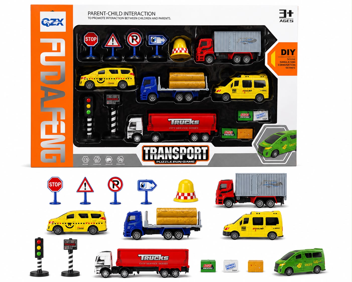 Transport City Vehicle Play Set