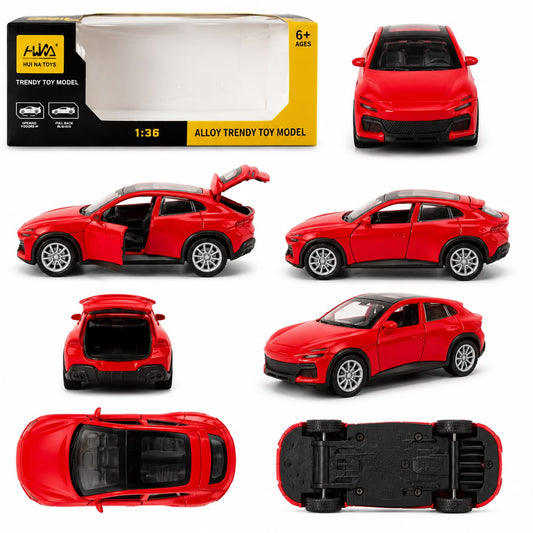 1:36 ferrari Alloy Sports SUV Die-Cast Car (Red)
