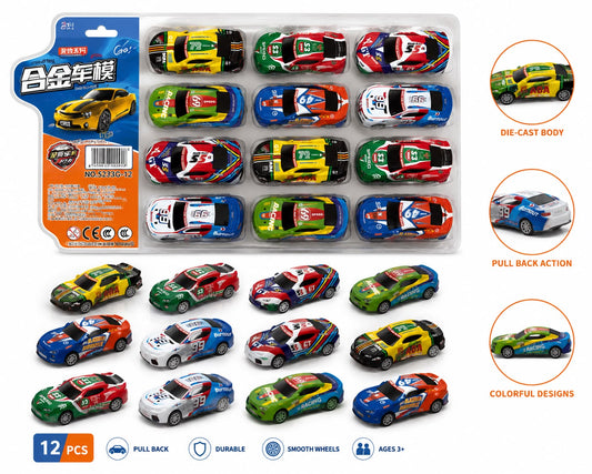 12-Piece Racing Car Set