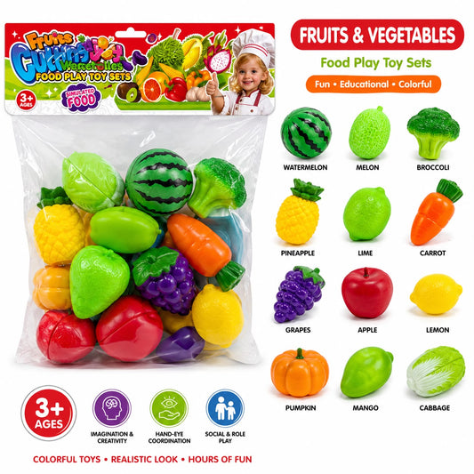 Fruits & Vegetables Play Food Set