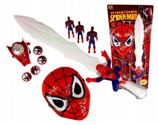 Spider man Mask & Light-Up Sword Set