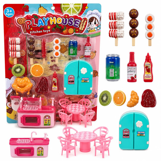 Kitchen Playhouse Food Set
